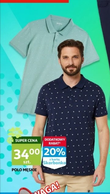 Koszula polo męska promocja w Auchan