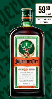 Likier Jägermeister 0.7 L promocja w Dino