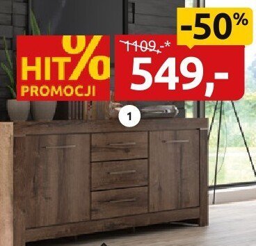 Komoda KOM2D3S promocja w Black Red White