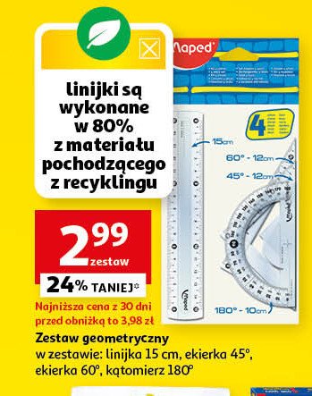 Zestaw geometryczny - 4 elementy Maped promocja