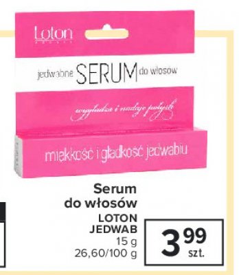 Jedwab do w艂os贸w Loton promocja