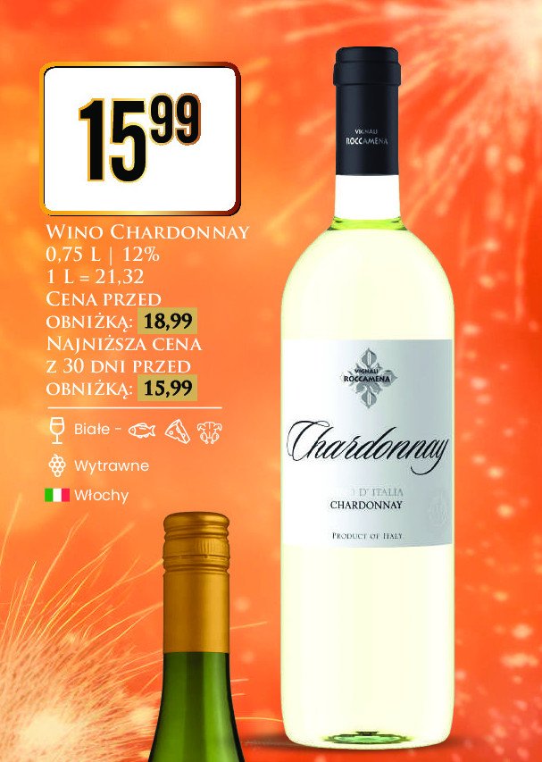 Wino Roccamena chardonnay promocja w Dino