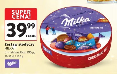 Zestaw słodyczy Milka Christmas Box promocja w Intermarche