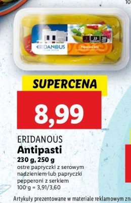 Antipasti z nadzieniem Eridanous promocja