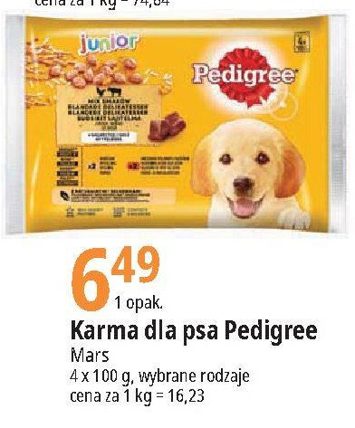 Karma dla psa kurczak Pedigree promocja