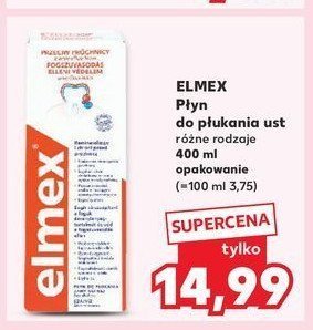 Płyn do płukania jamy ustnej przeciw próchnicy Elmex promocja