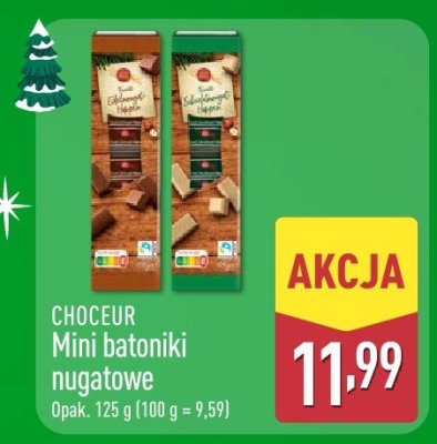 Mini batoniki nugatowe różne rodzaje promocja w Aldi