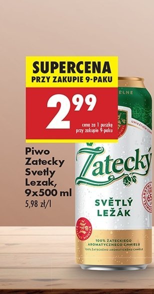 Piwo Zatecky svetly lezak promocja