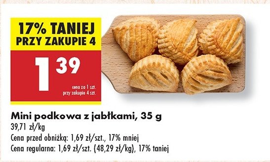 Podkowa z jabłkami mini promocja w Biedronka