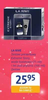 Zestaw prezentowy LA RIVE Extreme Story: woda toaletowa (75 ml) i żel pod prysznic (100 ml) promocja w Drogerie DM