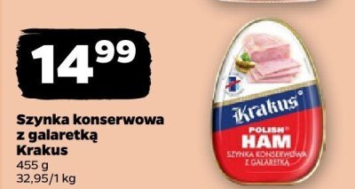 Szynka konserwowa z galaretką Krakus promocja w Netto
