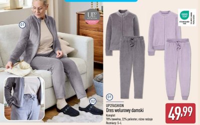 Dres welurowy damski  promocja w Aldi