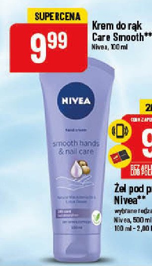 Krem do rąk smooth hands & nail care Nivea hand cream promocja
