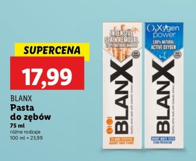 Pasta do zębów intensive stain removal Blanx med promocja