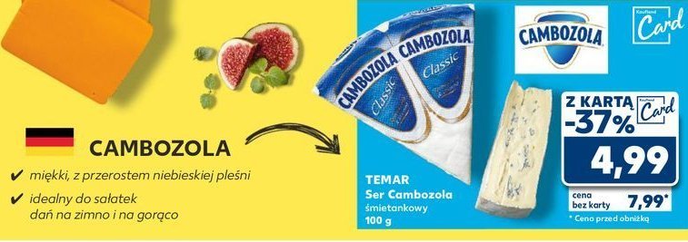 Ser cambozola 艣mietanowy Temar promocja