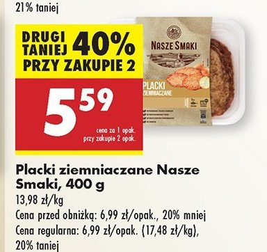 Placki ziemniaczane Nasze smaki promocja w Biedronka