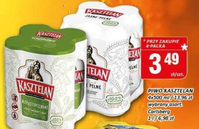 Piwo Kasztelan Carlsberg promocja w Chorten