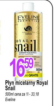 Płyn micelarny regenerujący ze śluzem ślimaka Eveline royal snail promocja