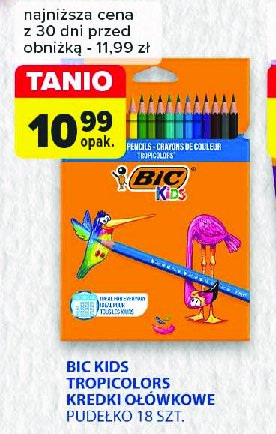 Kredki ołówkowe tropicolor Bic promocja