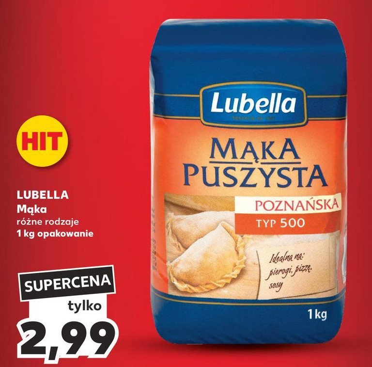 Mąka poznańska Lubella mąka puszysta promocja w Kaufland