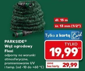 Wąż ogrodowy flexi Parkside promocja