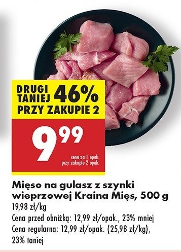 Mięso na gulasz z szynki Kraina mięs promocja