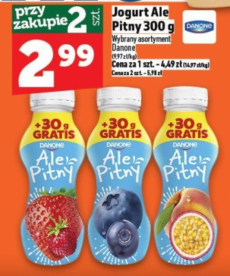 Jogurt Ale Pitny 300 g Danone promocja w TOPAZ
