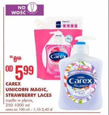 Mydło w płynie unicorn magic Carex fun edition promocja