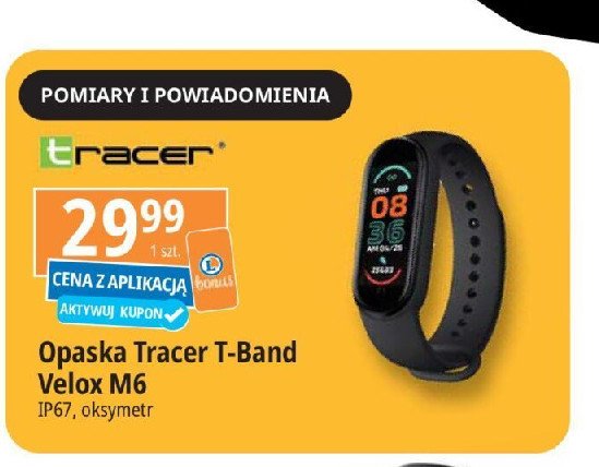 Opaska t-band velox m6 Tracer promocja w Leclerc