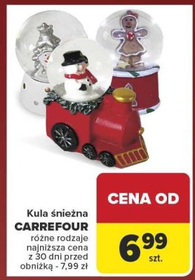 Kula śnieżna CARREFOUR różne rodzaje promocja w Carrefour