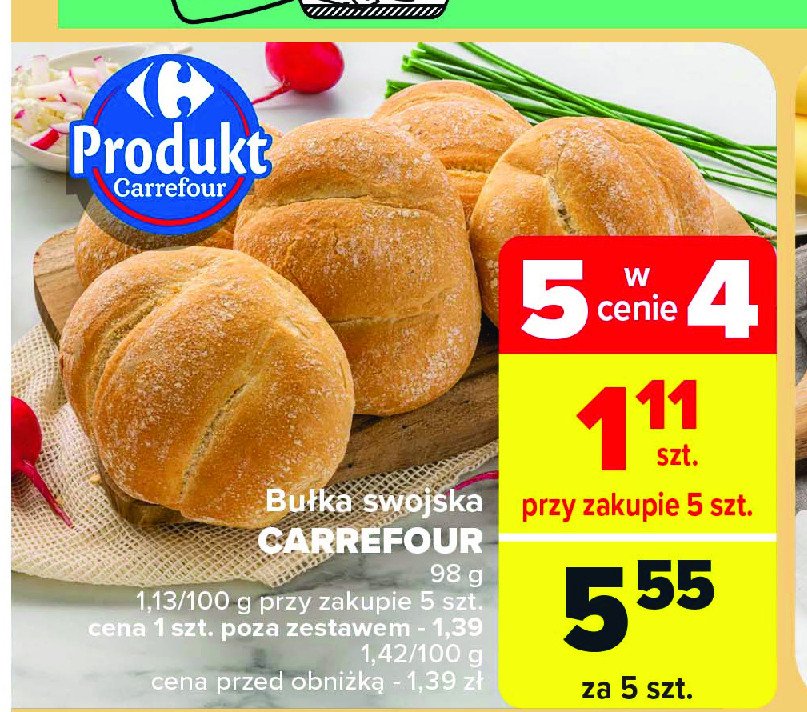 Bułka swojska Carrefour promocja