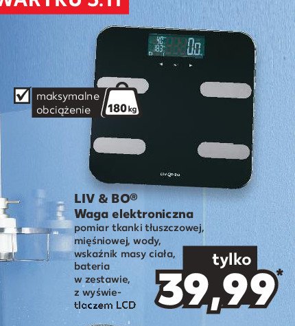 Waga do pomiaru tkanki t艂uszczowej Liv & bo promocja