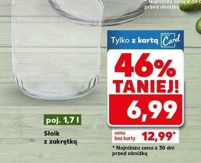 Słoik 1.7 l promocja w Kaufland