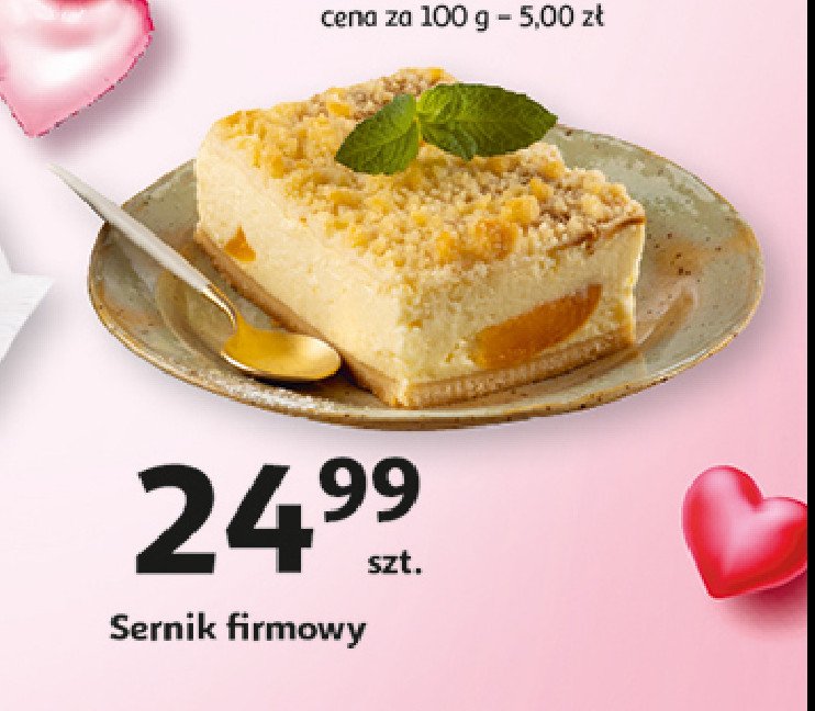 Sernik firmowy promocja