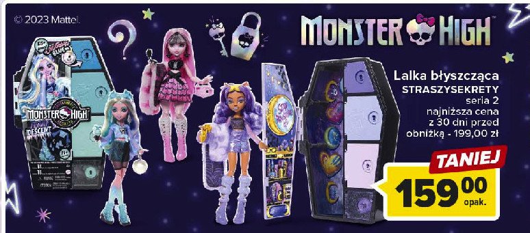 Lalka straszy sekrety MONSTER HIGH promocja