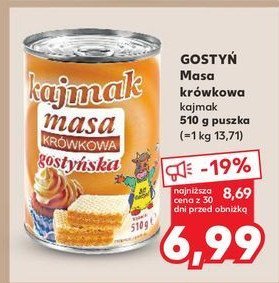 Masa krówkowa kajmak Gostyń promocja