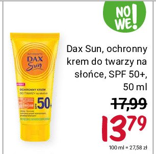 Krem do twarzy ochronny na słońce spf 50 Dax sun promocja