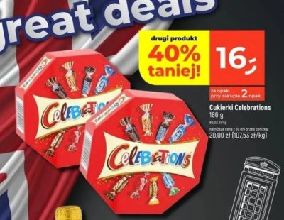 Cukierki Celebrations 186 g promocja w Dealz
