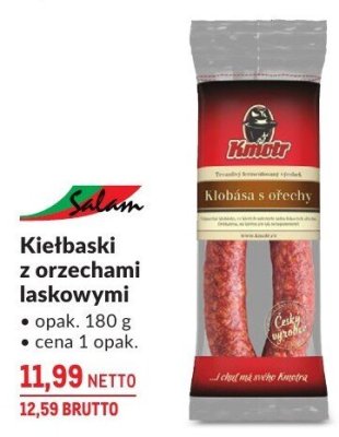 Kiełbaski z orzechami laskowymi promocja w Makro
