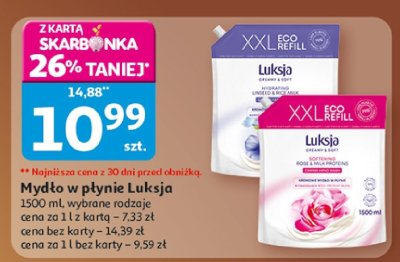 Mydło w płynie Luksja promocja w Auchan