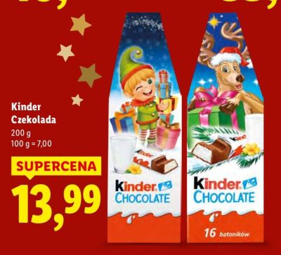 Czekolada Kinder Czekolada promocja w Lidl