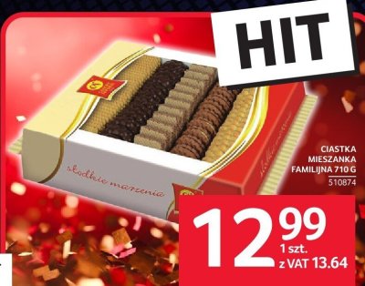 Ciastka Mieszanka Familijna 710 g promocja w Selgros