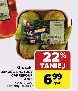 Gruszki polskie Carrefour targ świeżości promocja w Carrefour