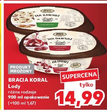 Lody bakaliowe Bracia koral lody jak dawniej promocja