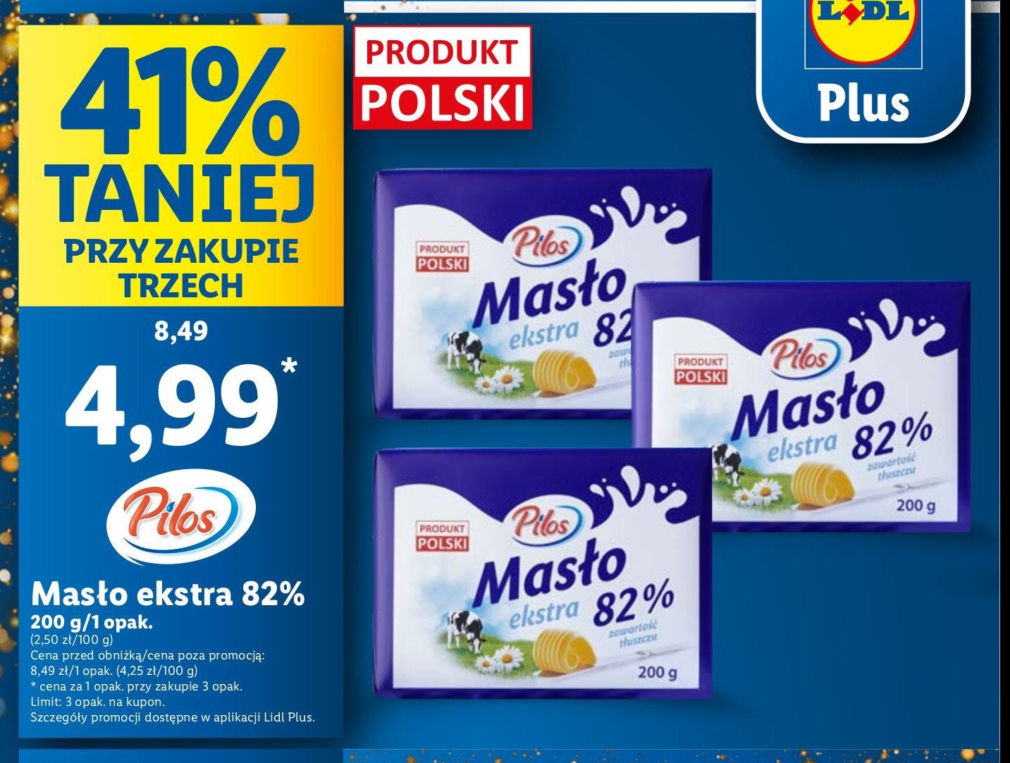 Masło ekstra Pilos promocja