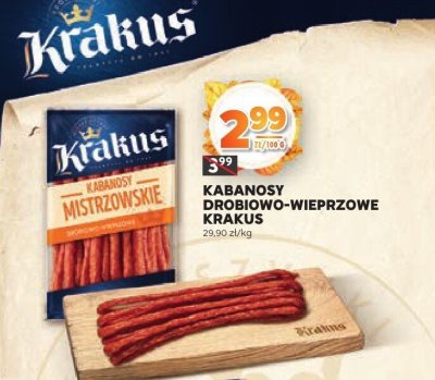Kabanosy drobiowo-wieprzowe Prosto z w臋dliniarni promocja w Stokrotka