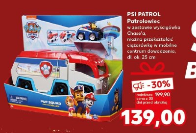 Autko Patrolowiec w zestawie wyścigówka Chase'a promocja w Kaufland