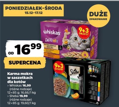 Karma mokra w saszetkach dla kotów  promocja w Netto