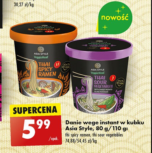 Danie instant thai sour vegetables Asia style promocja