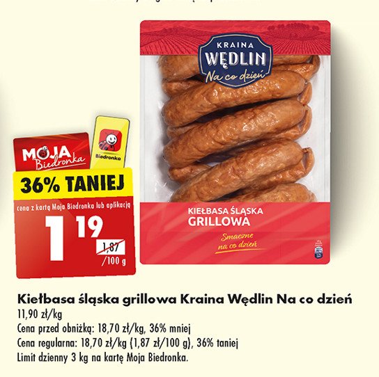 Kiełbasa śląska grillowa Kraina wędlin promocja